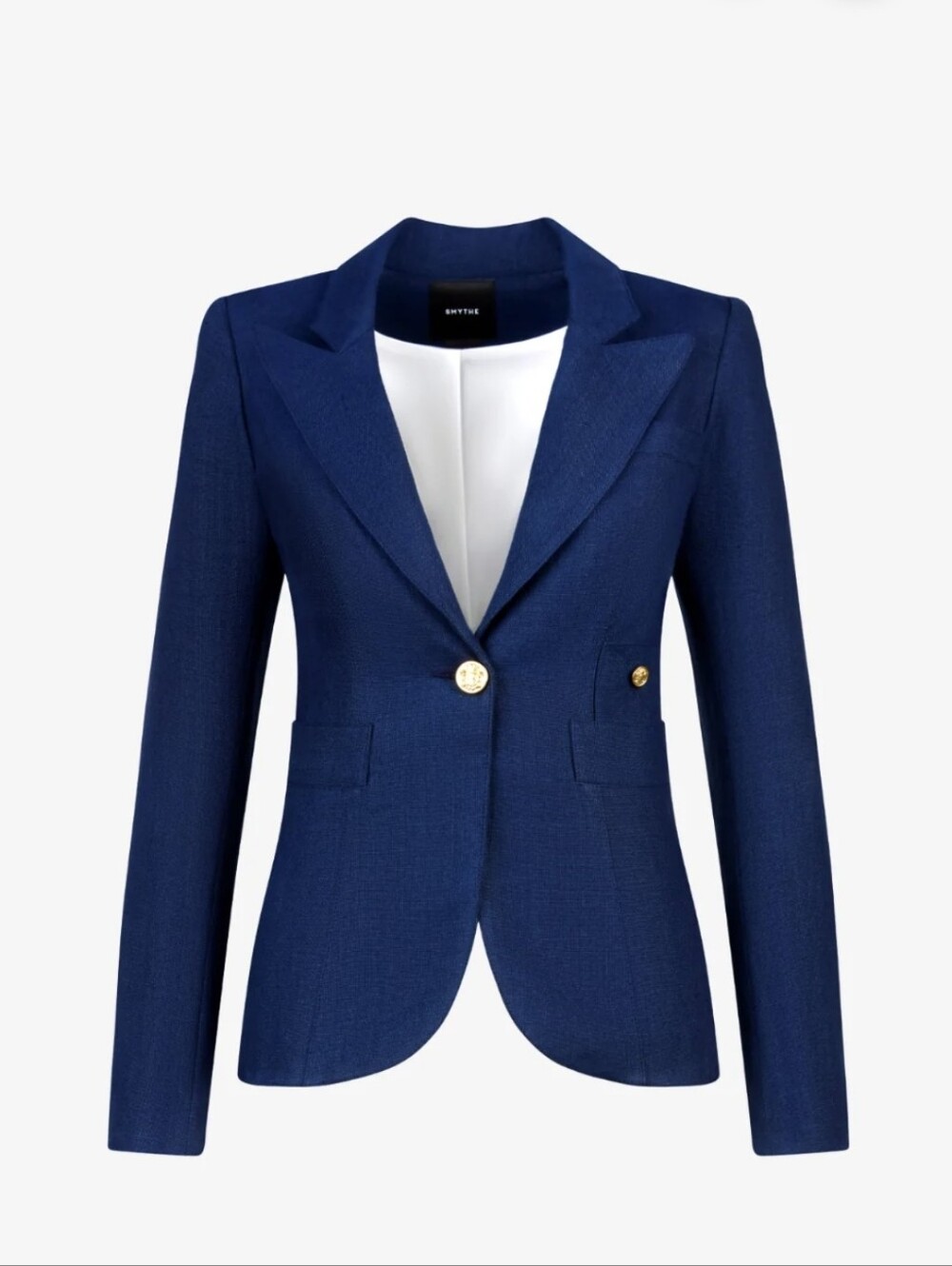 Smythe Navy Tailored Blazer with Gold Buttons